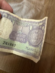 Vintage ₹1 Indian Banknote – Original