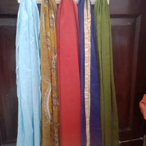 Colorful Dupatta pack of 5.