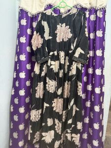 Elegant Black Floral Kurta set