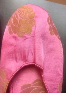 Pink Floral Slippers