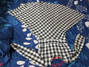 Women Black And White Maxi Dress