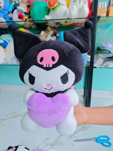Kuromi Plush Toy with Heart