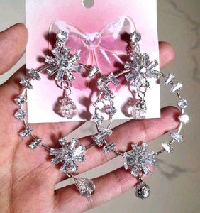 Sparkling Crystal Hoop Earrings