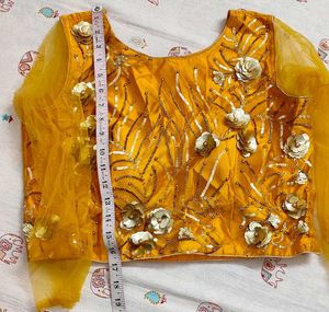Vibrant Yellow Embroidered Lehenga Set