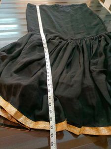 Balck Full Flair Gharara 🖤
