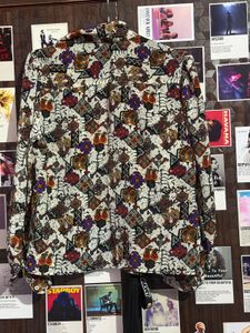 Retro Patterned Button-Up Shrug
