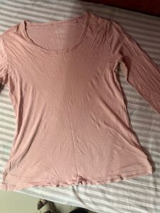Soft Pink Long Sleeve Top