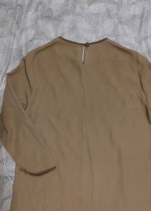 Classic Beige Short Sleeve Top