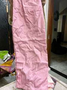 Saree with Stunning Magenta Silk Blouse