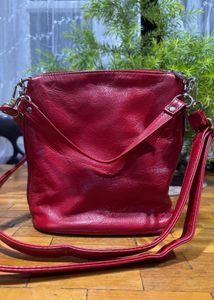 Red sling bag
