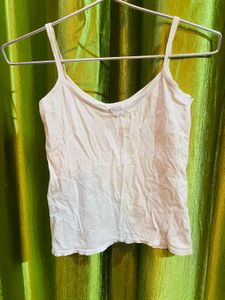 White Tank Top - Cute and Simple