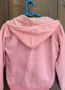 Pink Zip-Up Hoodie
