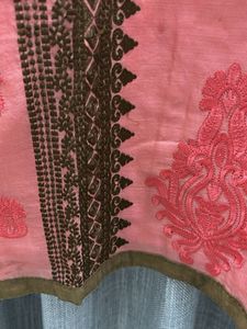 Embroidered Elegant Pink Kurta
