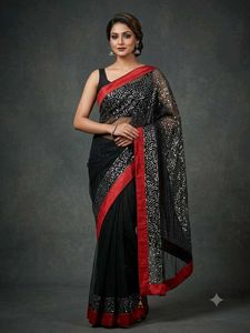 2 combo Embroidered Saree