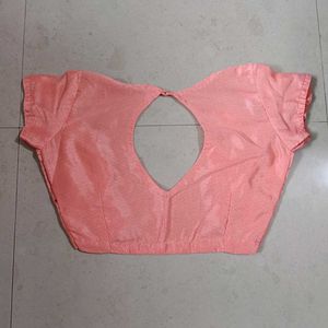 Pink Saree with Geometric Print