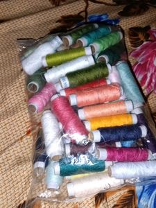 Assorted Spools of Thread