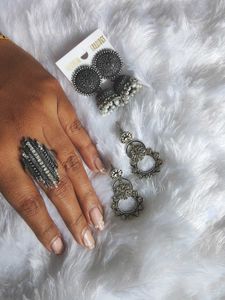 Oxidised Silver Jewellery Combo