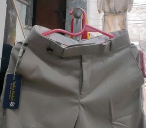 Beige Flared Pants