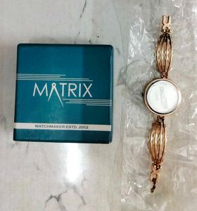 Matrix Rose Gold Bracelet Watch