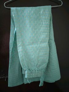 Elegant premium Teal Kurta set with Embellished Ne