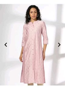 Pink Printed Women's kurthi