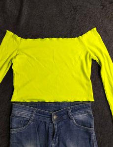 Neon Green Crop Top