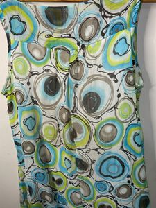 Boho Circle Print Sleeveless Dress