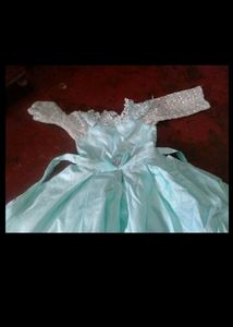 sky blue baby girl dress 1sal 2 sal