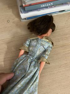 Vintage Doll in Blue Gown