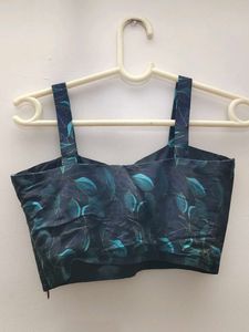 Stylish Leaf Print Blouse