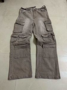 Brown Cargo Jeans