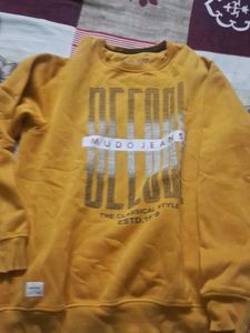 Mudo Jeans Yellow Graphic Sweatshirt