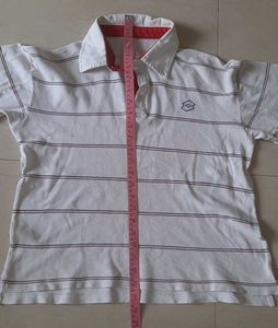 Lotto Striped Polo Shirt for men (Pre-loved)