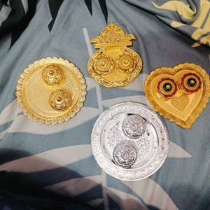 puja thali for rakhi pack of 4