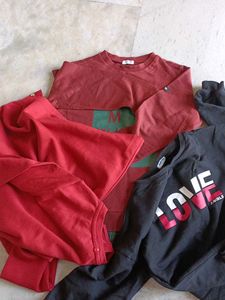 Girls' Graphic Long Sleeve Tops Bundle