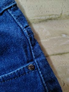 Blue Denim Jeans + Yellow Wristband