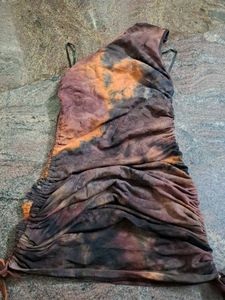 Trendy Tie-Dye Mini Dress