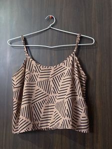 Shein Top With Floral Print Size m