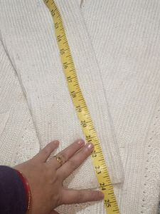 Montrex Cream Colour Cardigan Sweater For Women