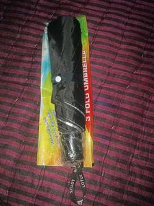Black 3 Fold Umbrella