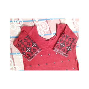 Elegant Red Ethnic Kurta