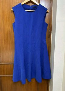 Royal Blue Fit &amp; Flare Elegant Dress
