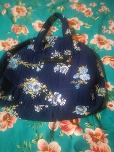 Quilted Pouch with Card Suit Pattern