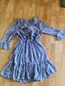Women Elegant Lavender Dress
