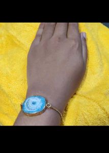 Sliced Quartz Bracelet