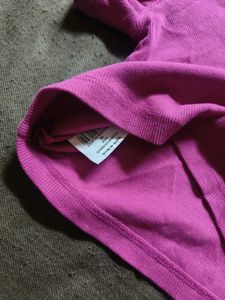 Cute Pink Ruffled Sleeve Top