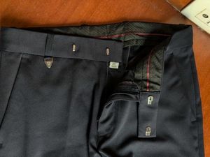 Office wear Slim fit Navy Trousers