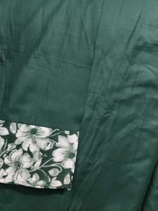 Elegant Green Floral Kurta with balloon bottom
