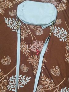 Quilted Baby Blue Crossbody Bag