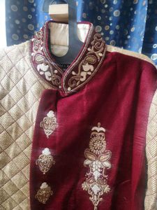 Elegant Embroidered Sherwani Style Kurta